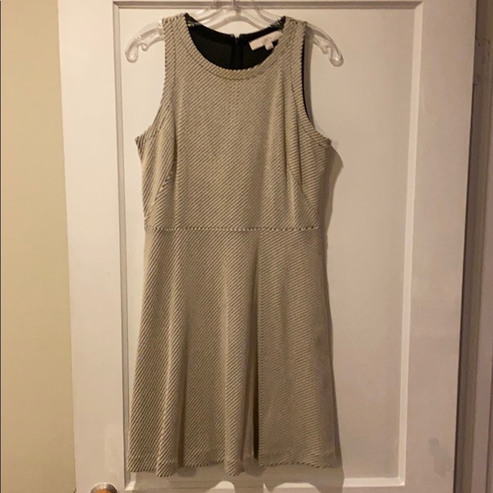 Black/White Knee Length Dress